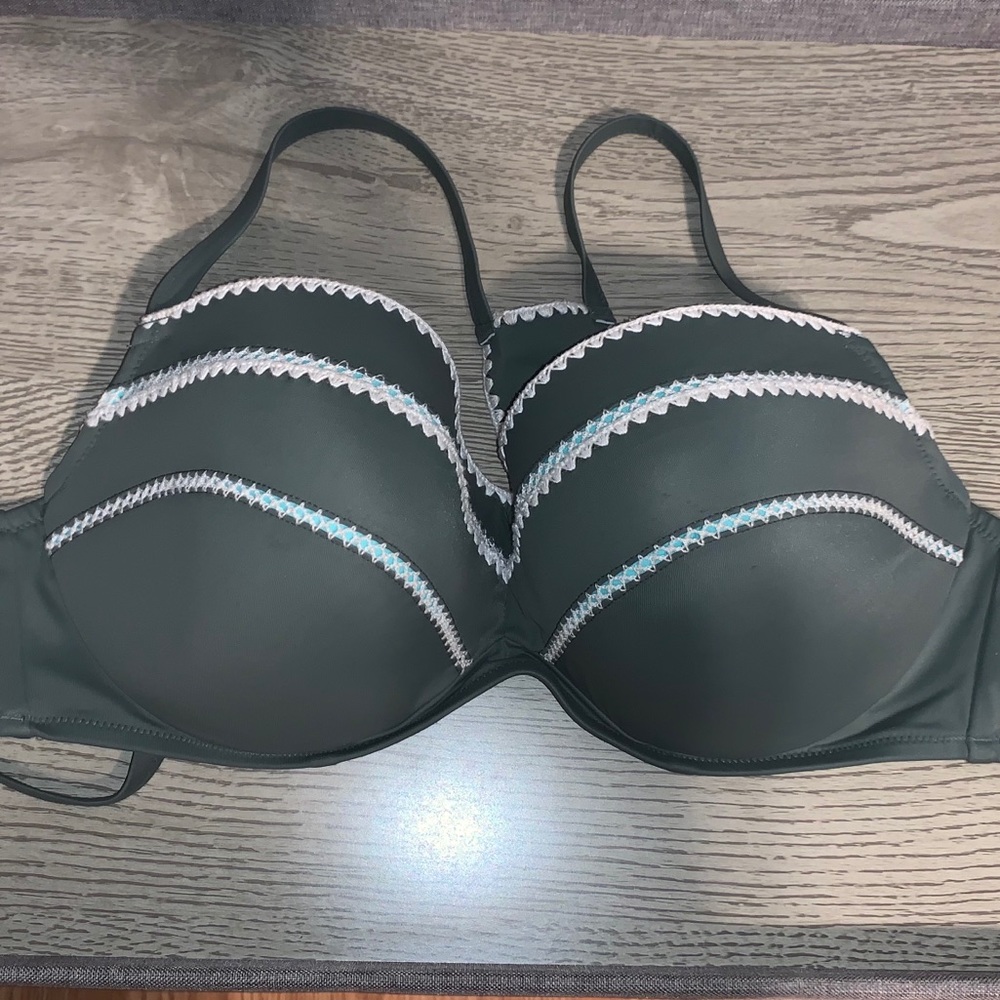 Olive green bikini top